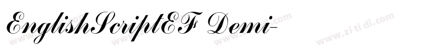 EnglishScriptEF Demi字体转换